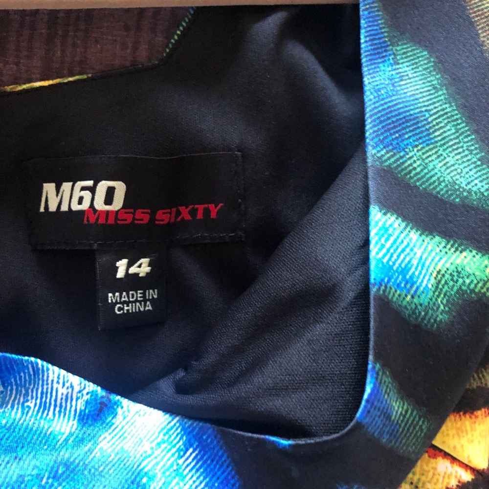 Miss Sixty colorful print dress size 14 - Picture 3 of 3